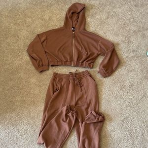 Two piece sweatsuit